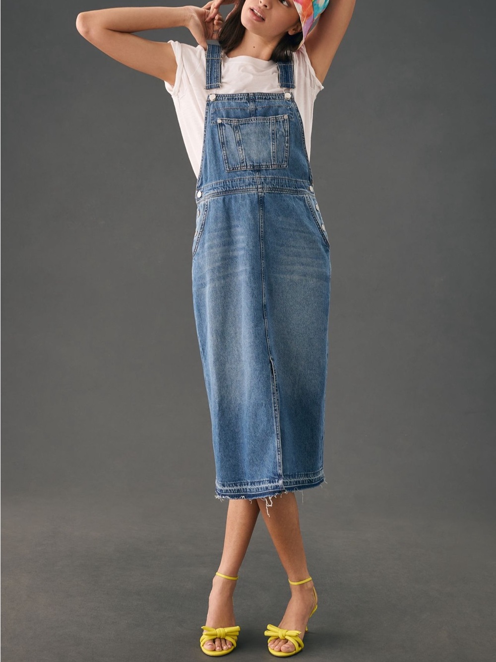 Anthropologie Light Blue Denim Overall Dress - Picture 5 of 11
